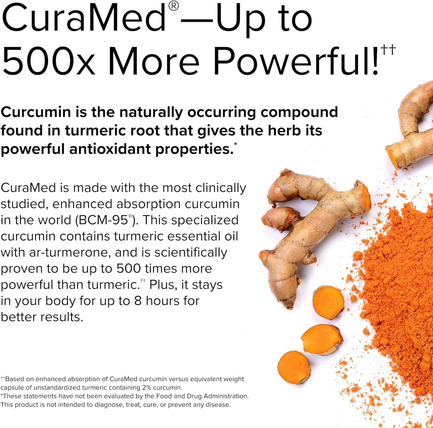 Terry Naturally CuraMed 750 mg Curcumin Complex - 120 Softgels | Superior Absorption with BCM-95