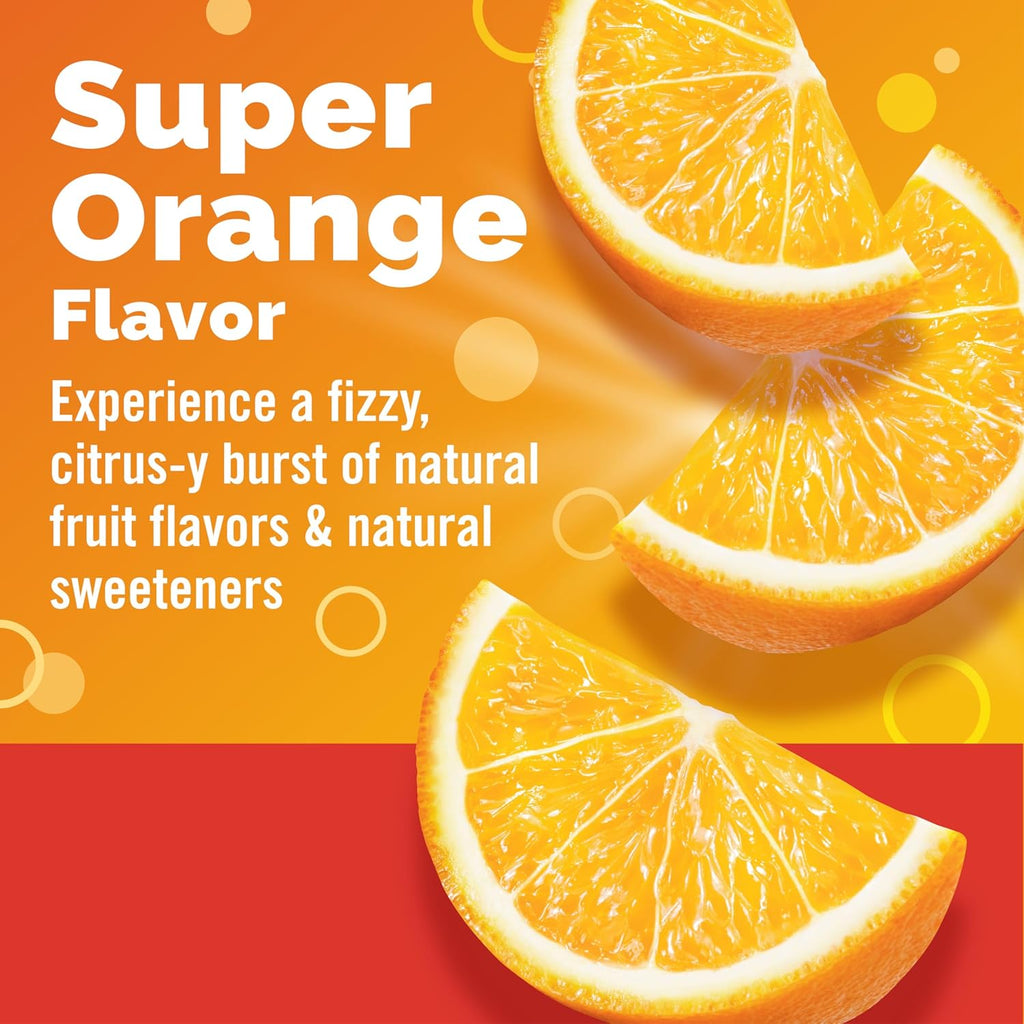 Emergen-C 1000mg Vitamin C Powder | Daily Immune Support | Caffeine-Free with Zinc, Manganese &amp; Electrolytes – Super Orange, 30 Packets