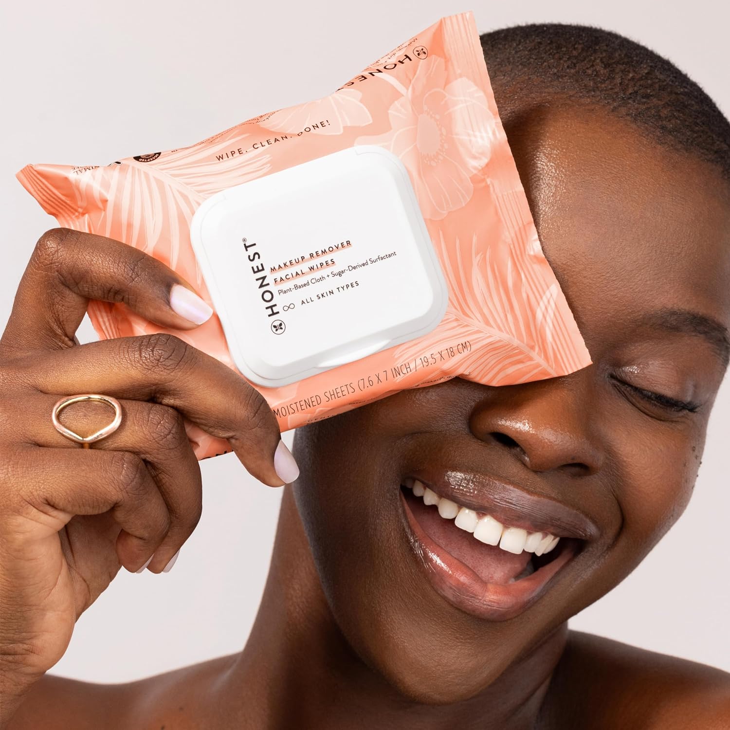 Honest Beauty Fragrance-Free Cleansing Makeup Remover Wipes - 90 Count