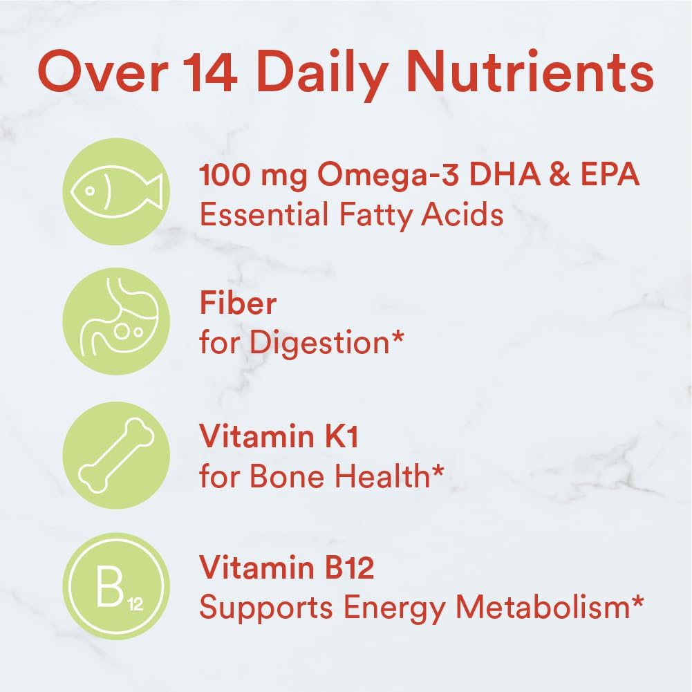 SmartyPants Kids Multivitamin Gummies with Fiber | Omega 3 Fish Oil (EPA/DHA), Vitamin D3, C, B12, B6, Zinc | 120 Count, 30-Day Supply | Delicious Lemon, Orange, & Strawberry Banana Flavors