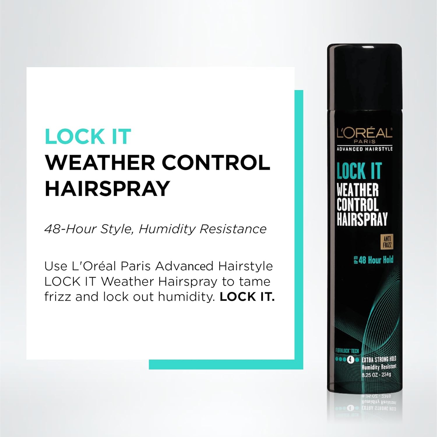 L'Oréal Paris Advanced Hairstyle LOCK IT Weather Control Hairspray,