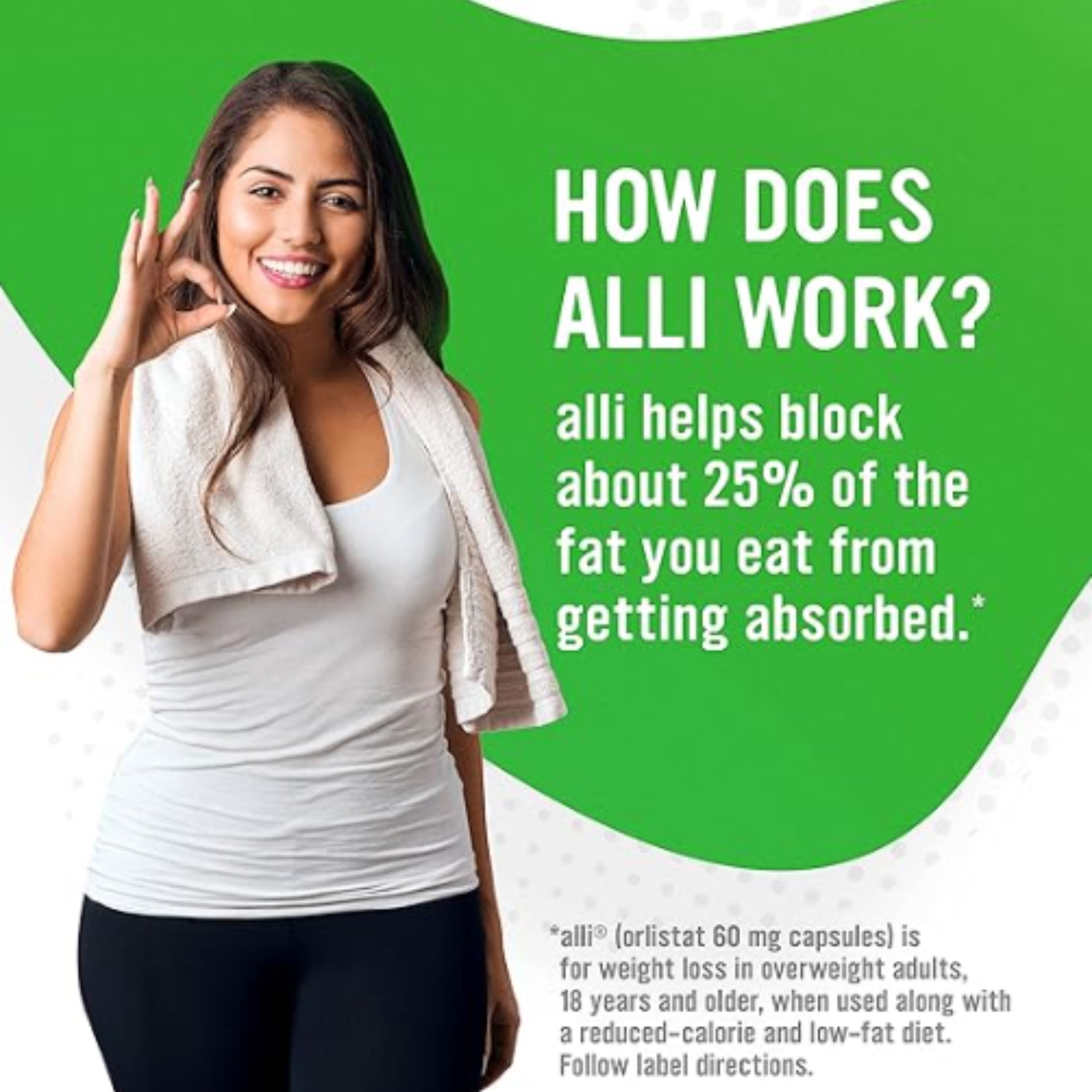 alli Diet Weight Loss Supplement Pills – Orlistat 60mg Capsules, FDA-Approved Fat Blocker, 170 Count