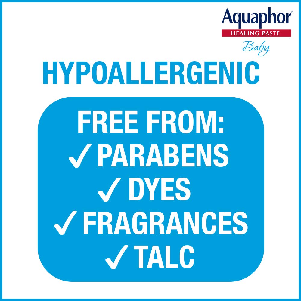 Aquaphor Baby Diaper Rash Paste – Maximum Strength Relief &amp; Protection (3.5 Oz Tube)