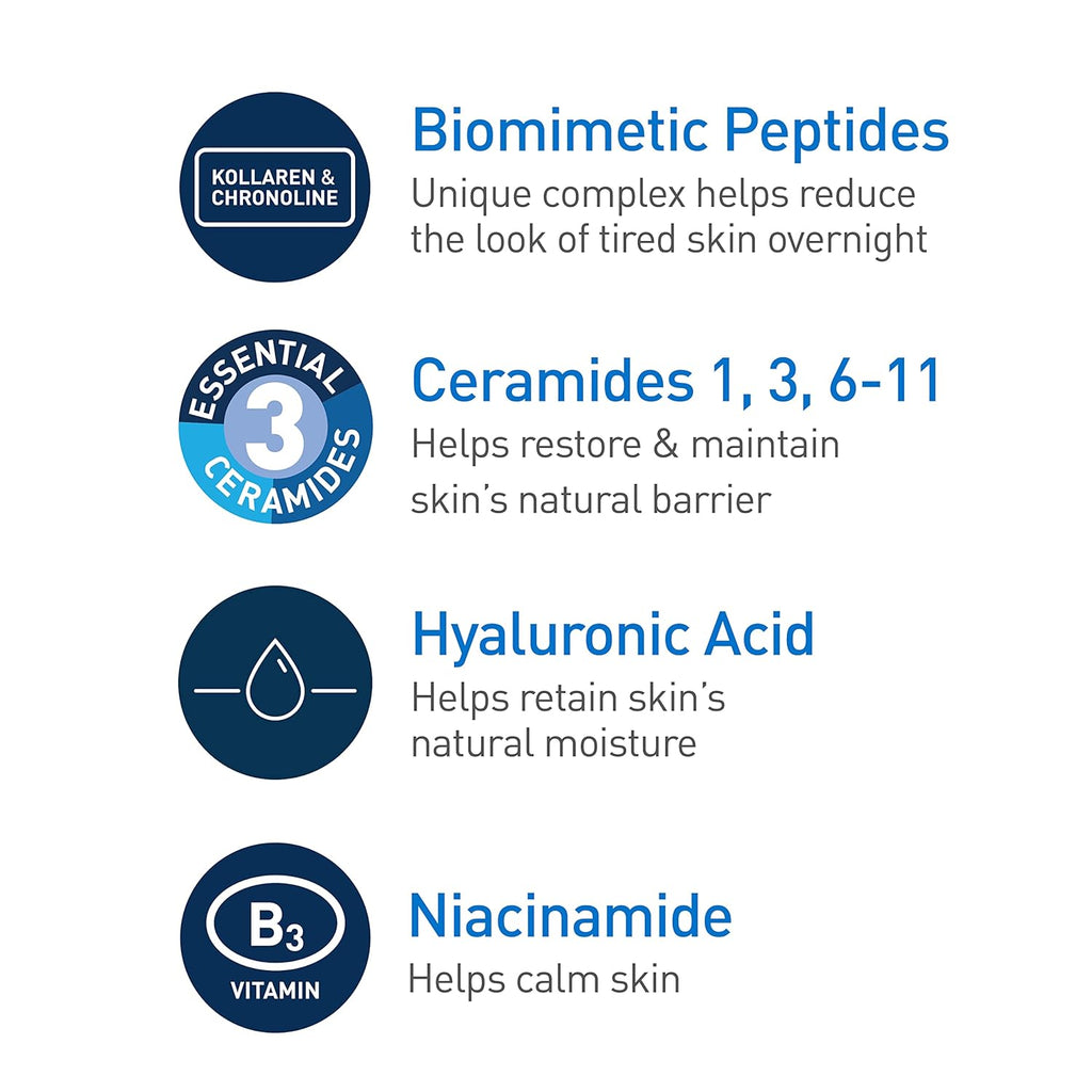 CeraVe Skin Renewing Night Cream | Hydrating &amp; Anti-Aging Moisturizer