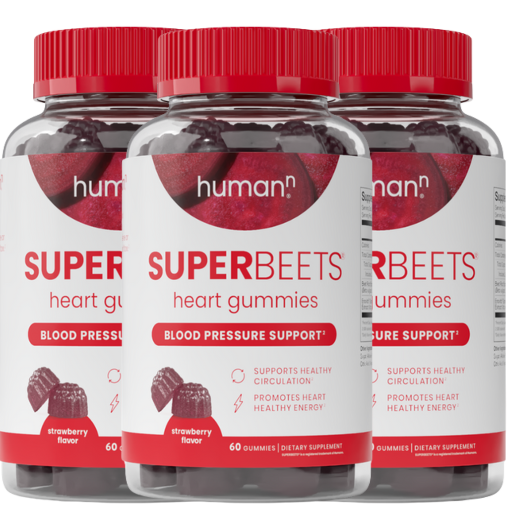 HumanN SuperBeets Heart Gummies 3-Pack –60 Gummies Each