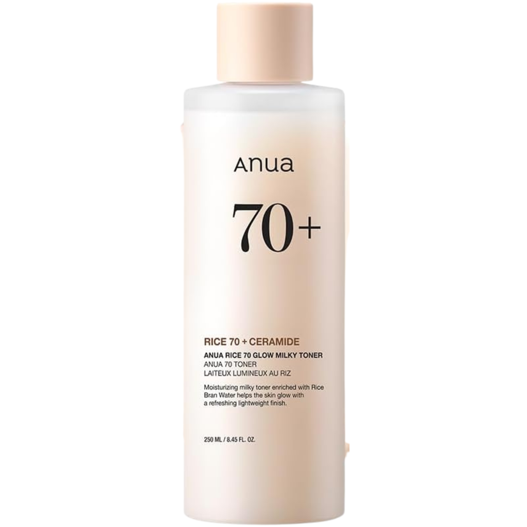 ANUA Rice 70 Glow Milky Toner | Hydrating & Brightening Korean Skin