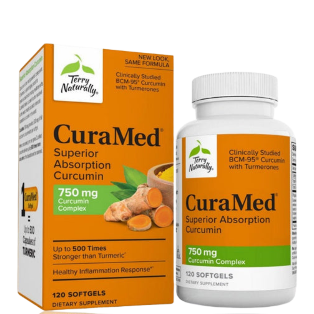 Terry Naturally CuraMed 750 mg Curcumin Complex - 120 Softgels | Superior Absorption with BCM-95