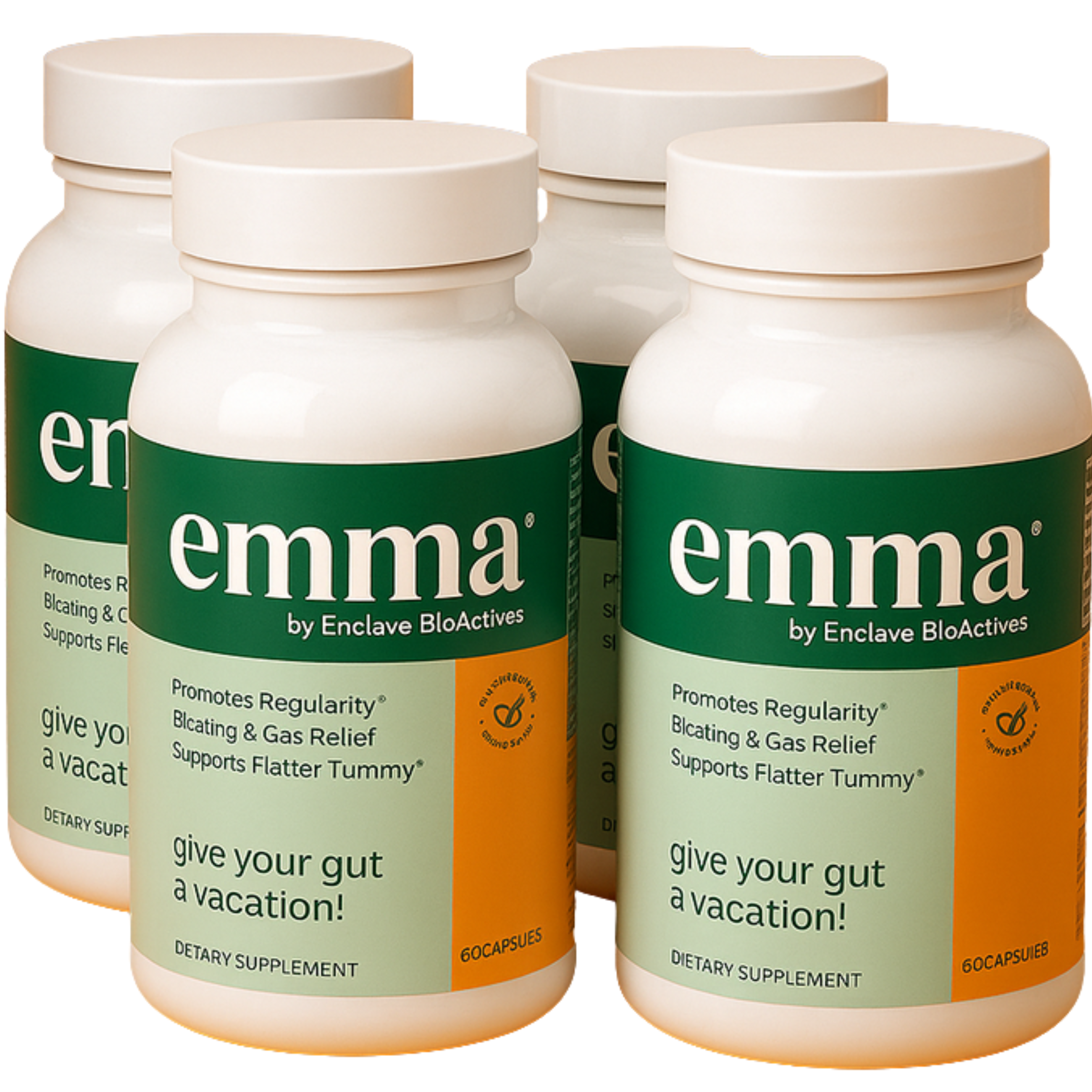 Emma Gut Health Doctors-Endorsed Supplement – 4-pack.
