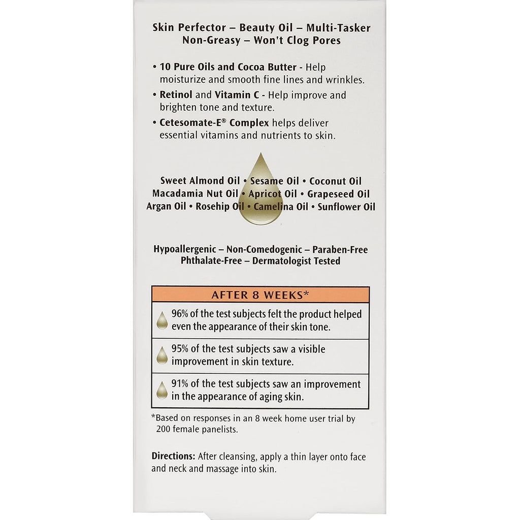 Palmer's Cocoa Butter Formula Moisturizing Skin Therapy Oil for Face with Vitamin E, C