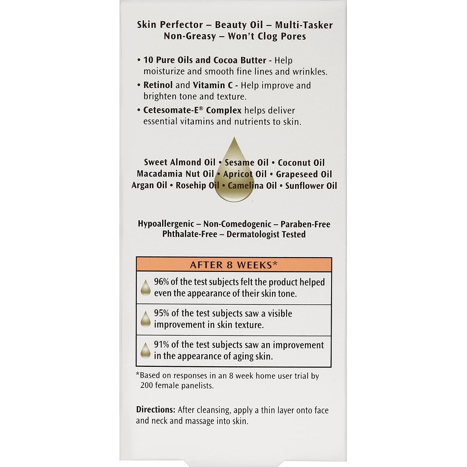 Palmer's Cocoa Butter Formula Moisturizing Skin Therapy Oil for Face with Vitamin E, C