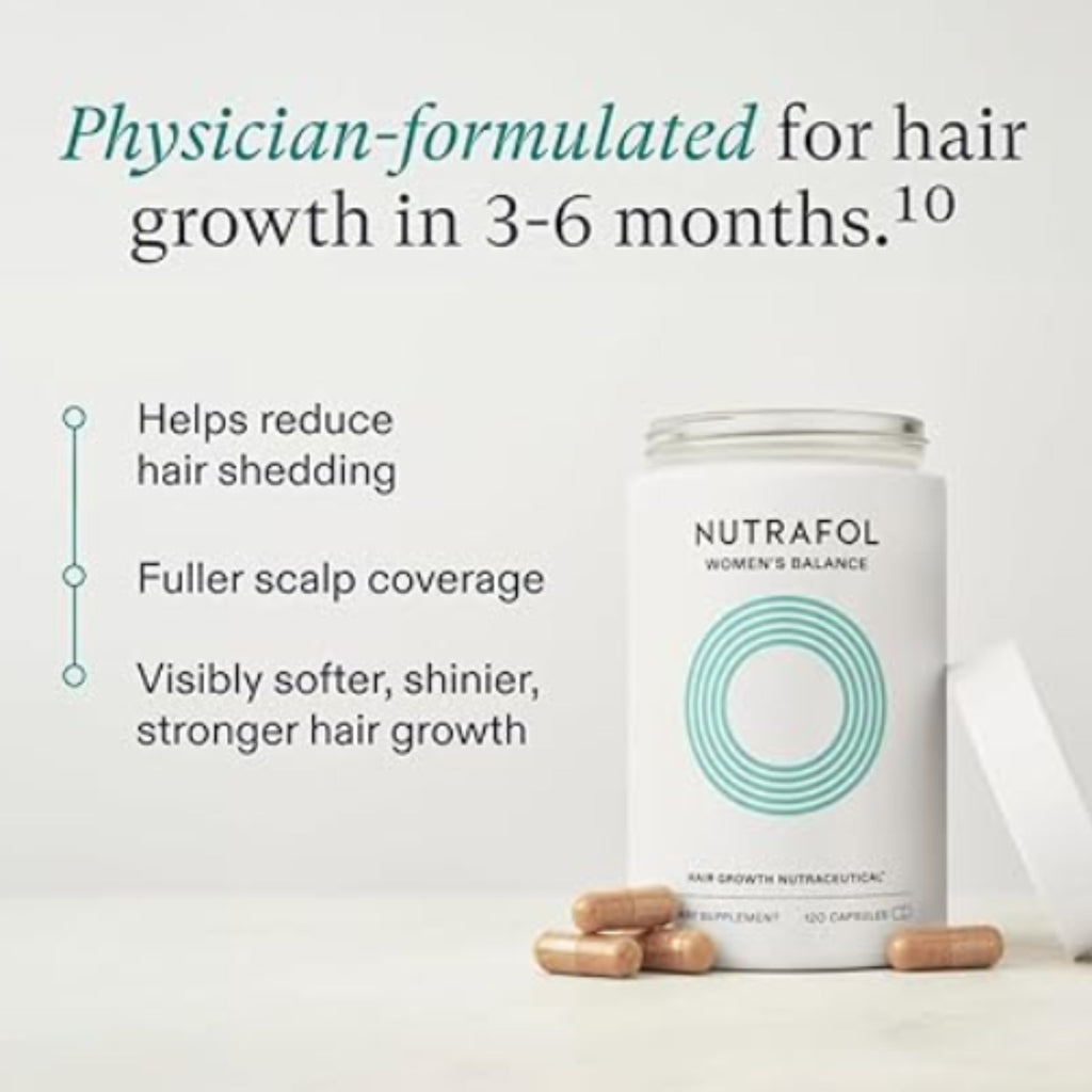 Nutrafol Women’s Balance Hair Growth Gift Pack 3-Pack – Advanced Hair Wellness for Women 45+