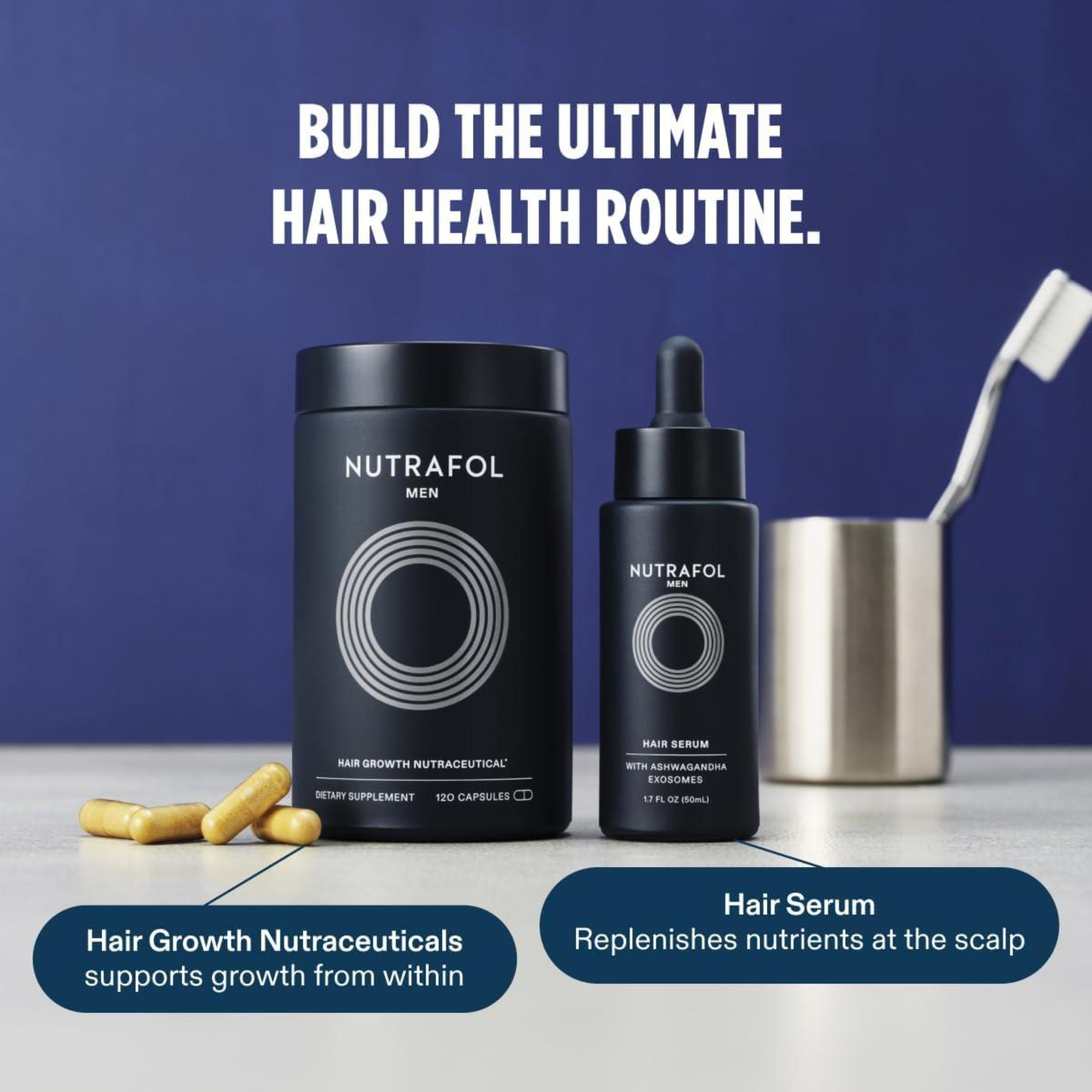 Nutrafol Men’s Hair Growth Supplement – 3 Pack (3-Month Supply)