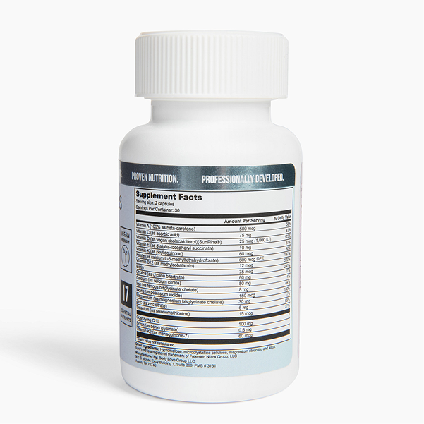 Women’s Daily Multivitamin – Complete Brain, Heart, Bone, and Immune Support
